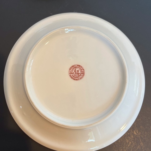 Limoges Three Teacups and Saucers, One Plate - Picture 12 of 14